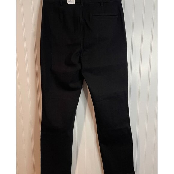 J.McLaughlin Womens Black Rainey Long Bottom Pants Size 8 Cotton Blend Slim Fit - Picture 2 of 16